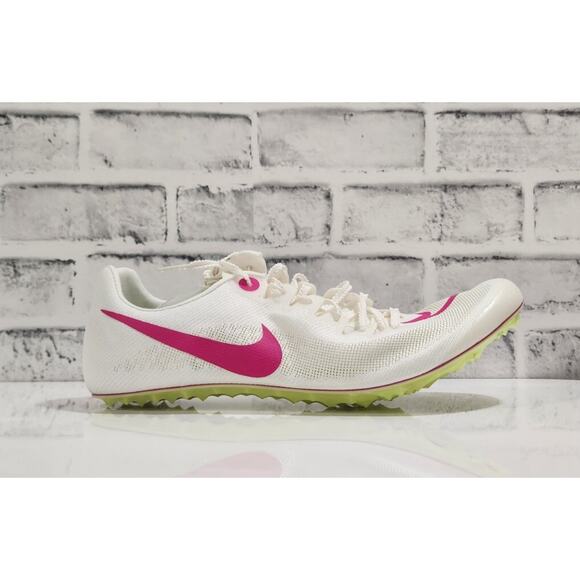 Men's Nike Zoom Ja Fly 4 Sail Fierce Pink Track Field Spikes DR2741-100 Sz 10.5 - Picture 1 of 6